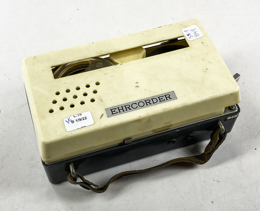 Vintage Ehrcorder Miniature Reel-To-Reel Transistor Tape Recorder