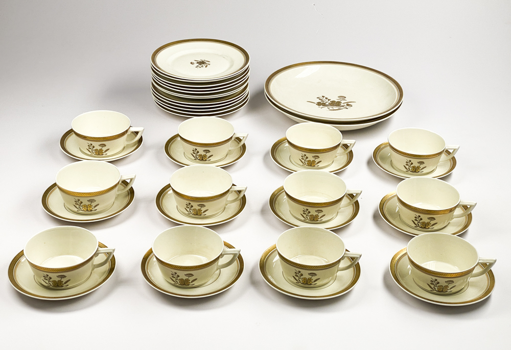 Set de 6 tazas,plato y cucharita con soporte — Lo de Carmela