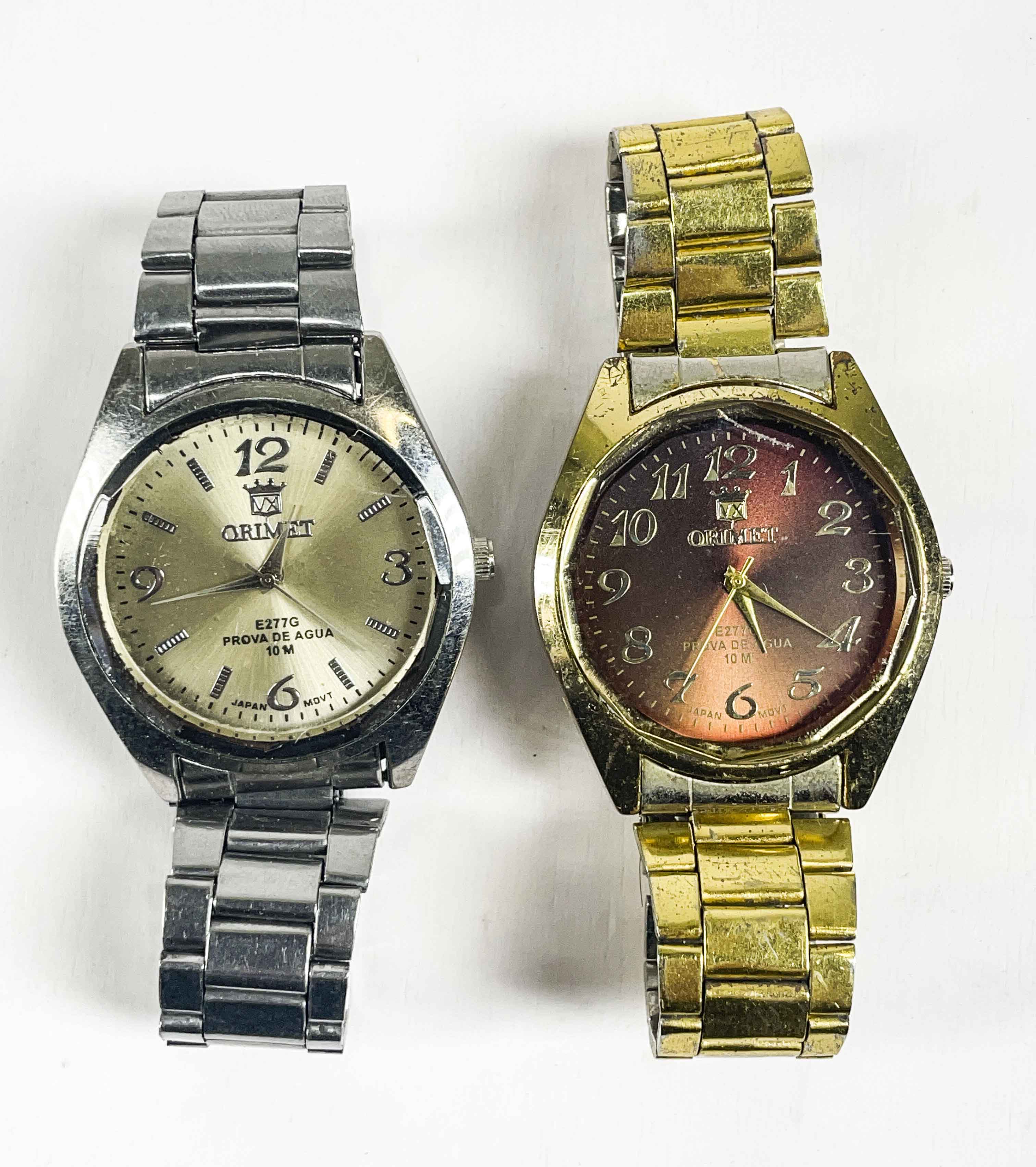 Dos relojes para pulsera dicen Orimet